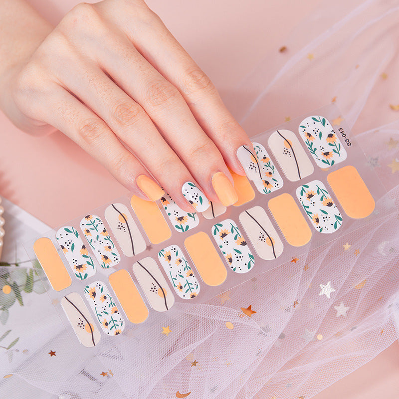 Schmetterlings-Nagelsticker – 22-teiliges Set | Selbstklebende Nail Wraps für Mädchen & Teens