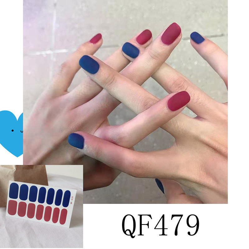 Bunte selbstklebende Nagelsticker – Modernes Design für DIY-Maniküre