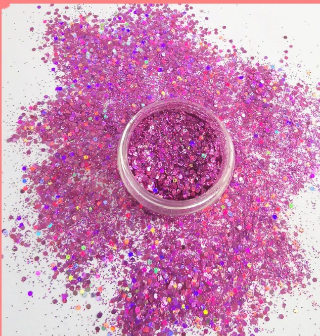 Nagelschmuck gemischter Pulverglitzer