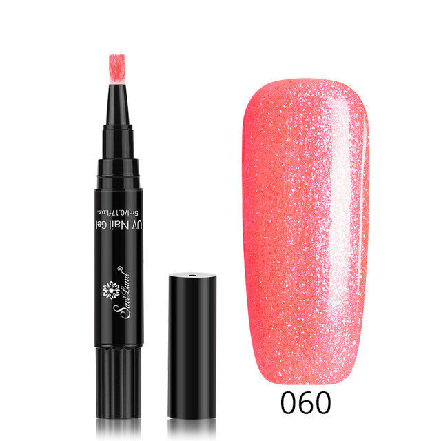 3 in 1 Gel Nagellack Stift Glitter One Step Nail Art Gel Polish Hybrid