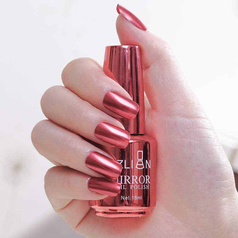 Spiegel silber nagellack metall farbe edelstahl