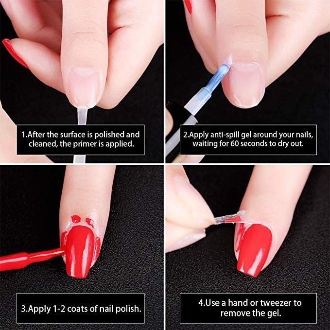 Auslaufsicherer Nagellackkleber