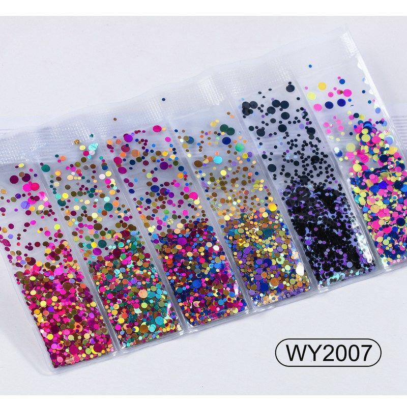 Nail Art Zubehör Glitzer Pailletten Laser Diamant Liebe Herz Nagel Patch