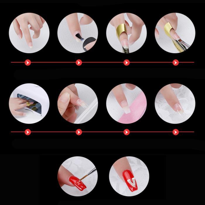 Transparentes Farbverlängerungsgel, schnelles und lang anhaltendes Nagellackgel