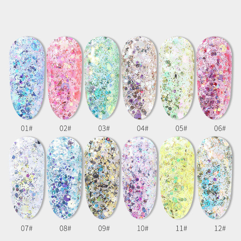 Nail Art Laser Symphony Dekorative Pailletten