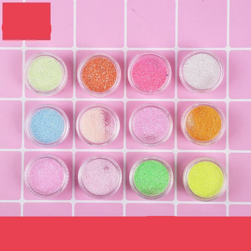 DIY 12 Farben Glitzerset