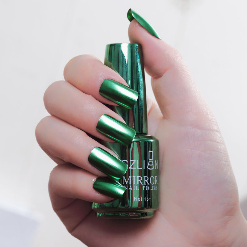 Spiegel silber nagellack metall farbe edelstahl