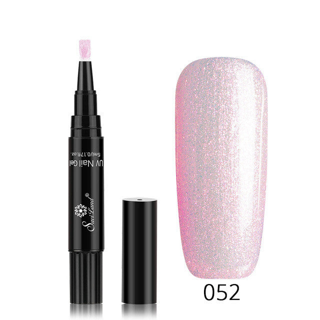 3 in 1 Gel Nagellack Stift Glitter One Step Nail Art Gel Polish Hybrid