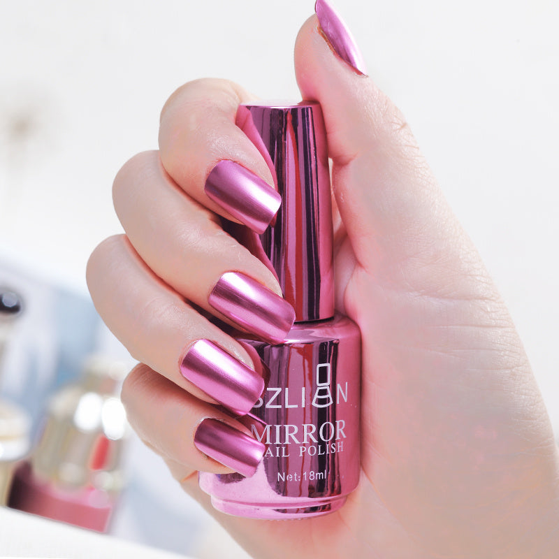 Spiegel silber nagellack metall farbe edelstahl