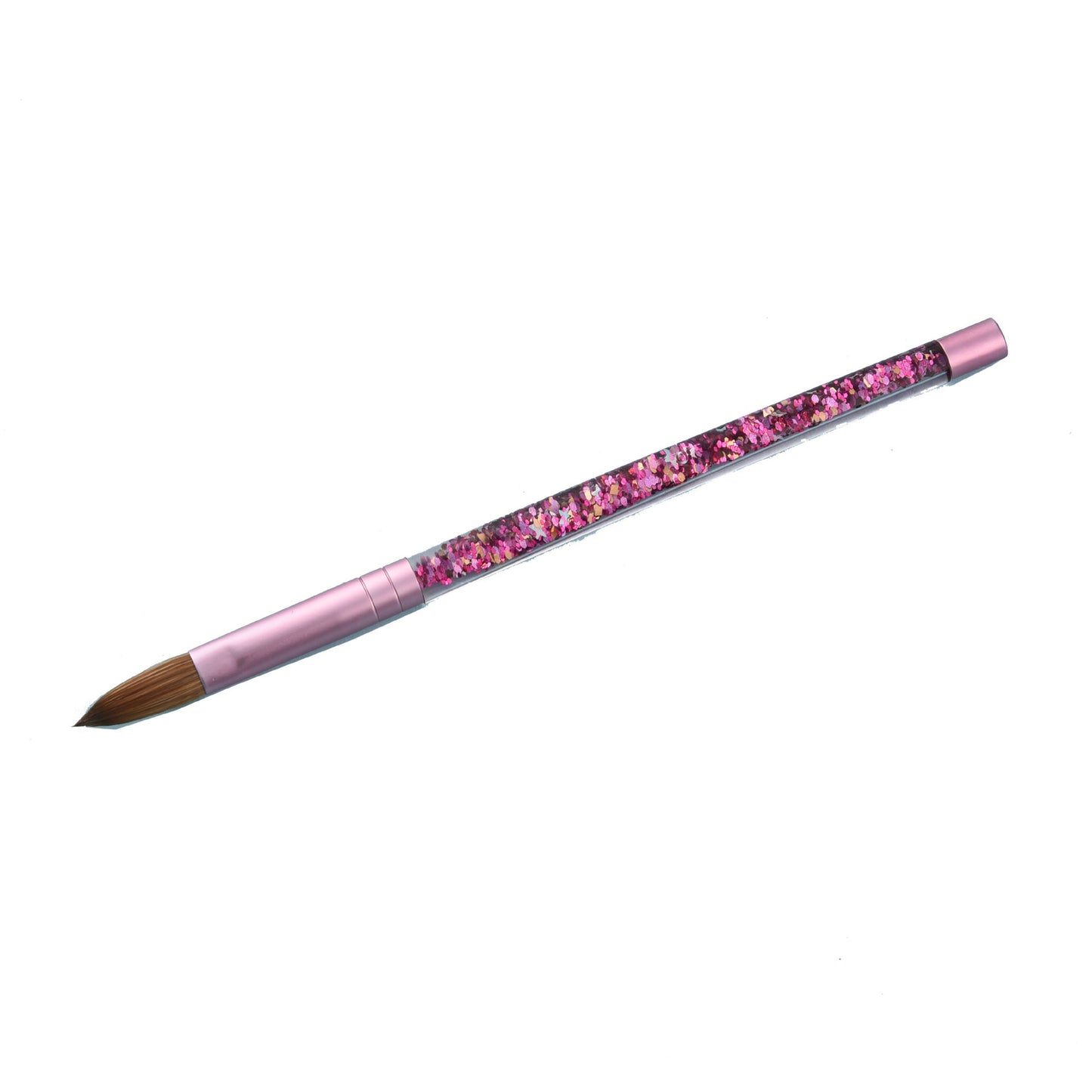 Öl-gefüllt Rosa Nerz Haar Nagel Stift Nail art Pen