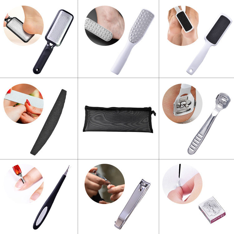 Maniküre Fuß Nagelknipser Pediküre Netztasche Set
