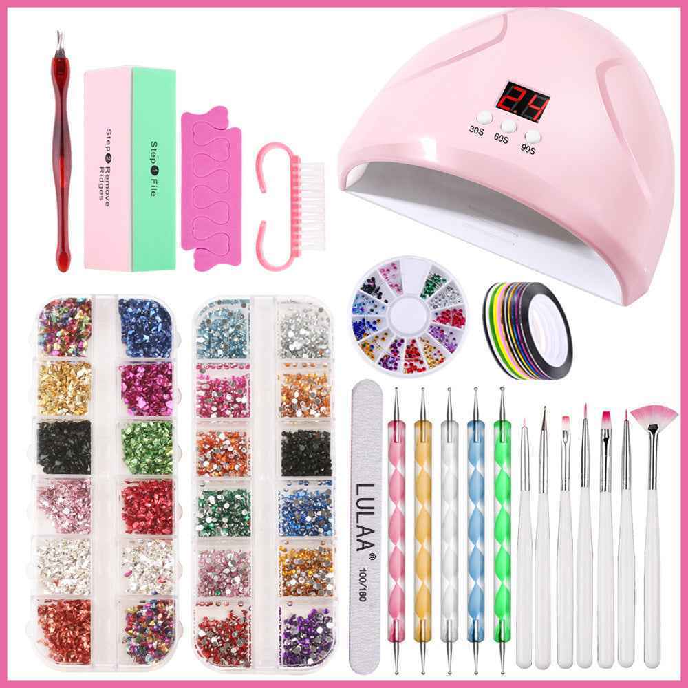 Nagellampe Nail Art Sticker Bohrer Werkzeug Set