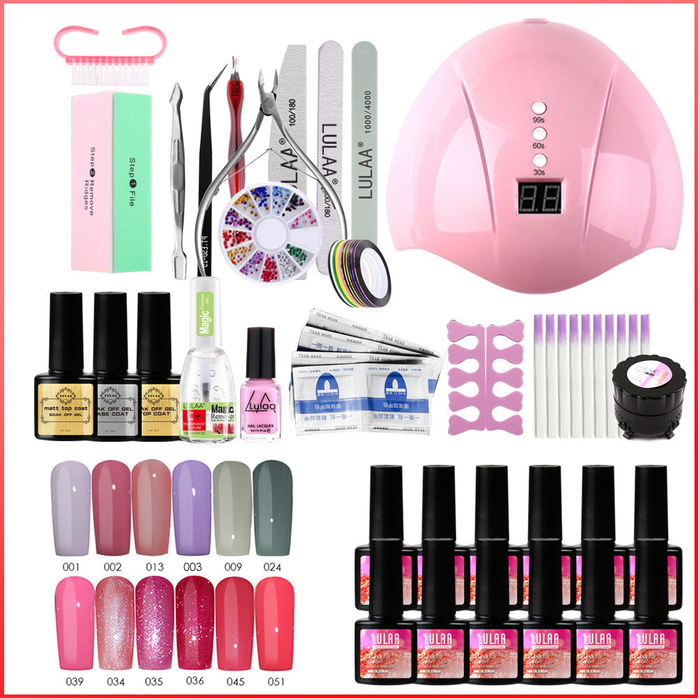 UV-Phototherapie Nagellack Kleber Nagel Set