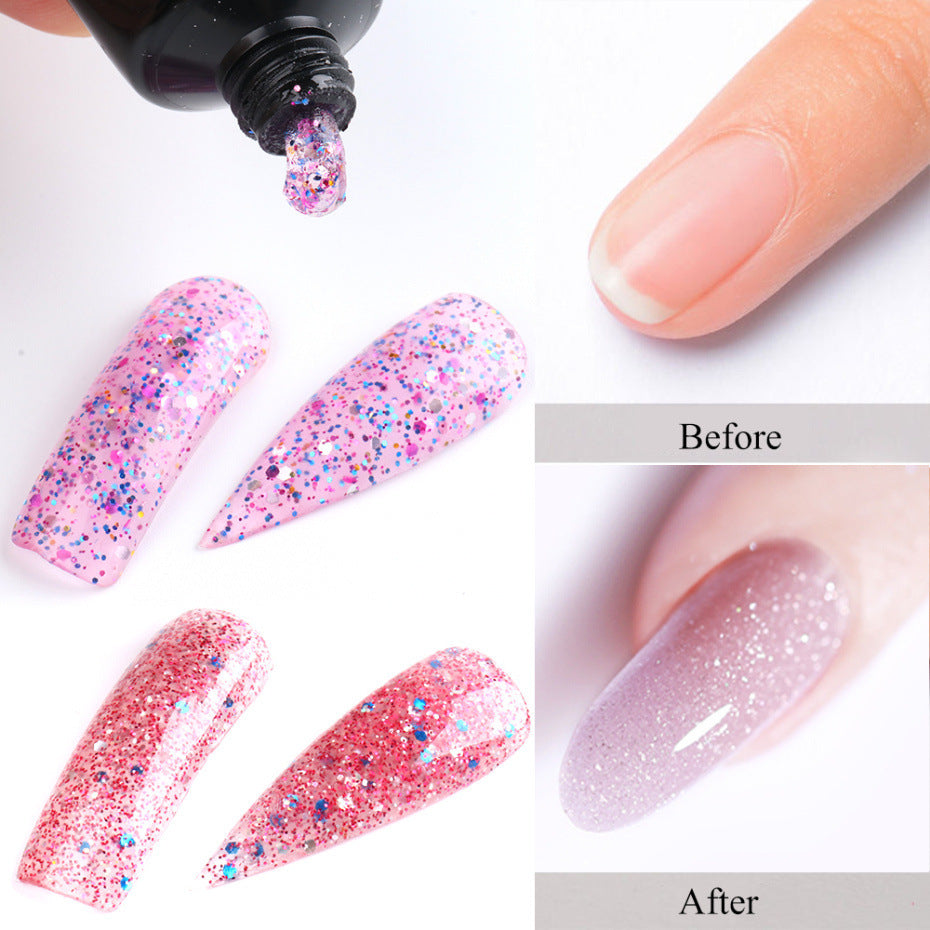 Neue Glitter Nail art Kristall Kleber