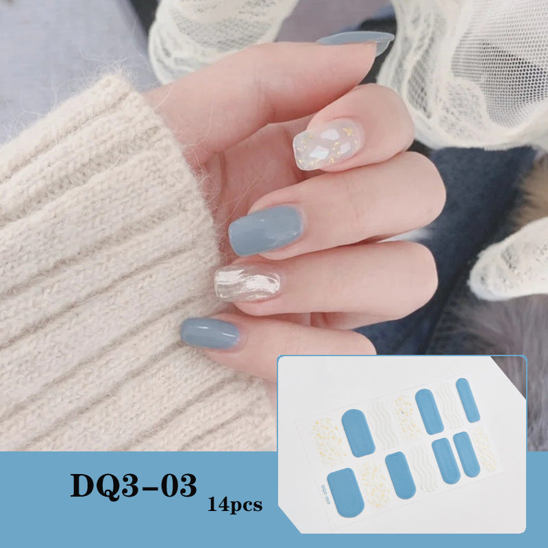 3D Laser Bronzing Nagelaufkleber