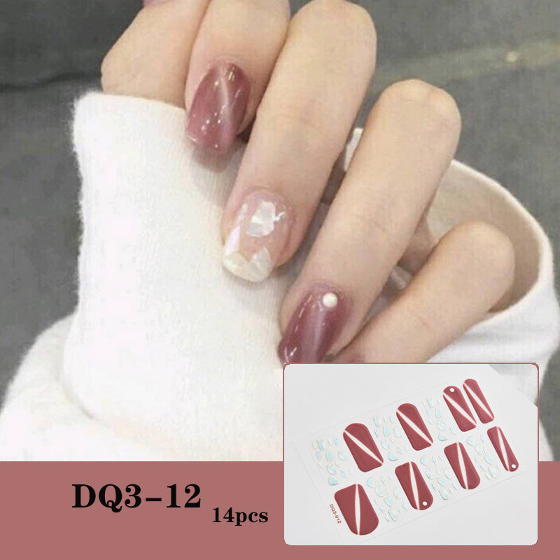 3D Laser Bronzing Nagelaufkleber