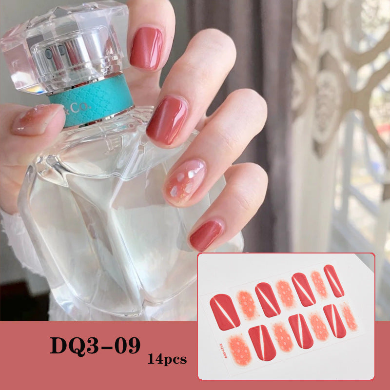 3D Laser Bronzing Nagelaufkleber