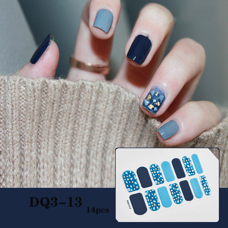 3D Laser Bronzing Nagelaufkleber