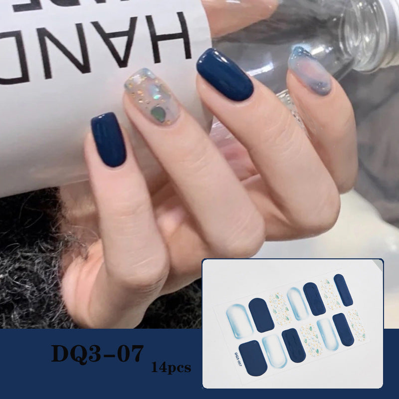 3D Laser Bronzing Nagelaufkleber