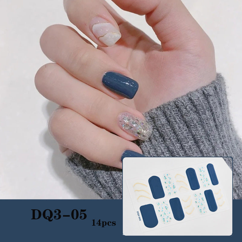 3D Laser Bronzing Nagelaufkleber