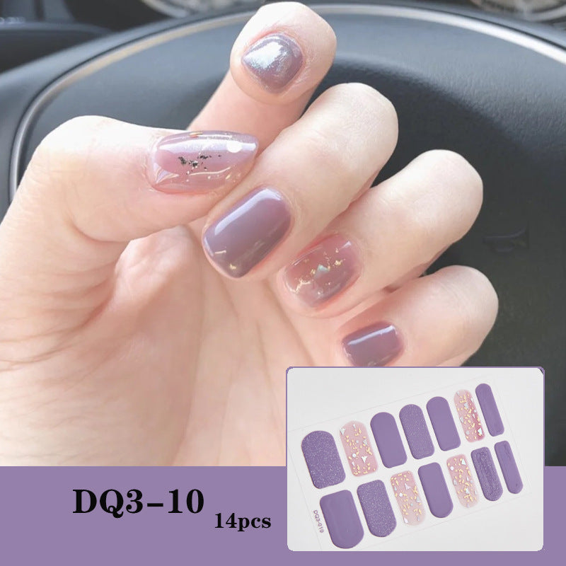3D Laser Bronzing Nagelaufkleber