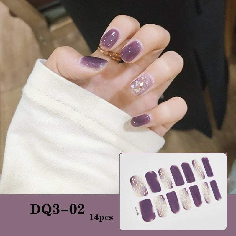 3D Laser Bronzing Nagelaufkleber