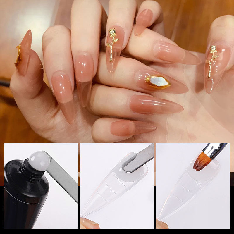 Nail art Blätter Ultra-dünne Nicht-kennzeichnung Wasser Drop Hingewiesen Rüstung Ballett Sarg Trapez Rüstung Blätter 100 Stück box Rüstung Blätter mit Skala