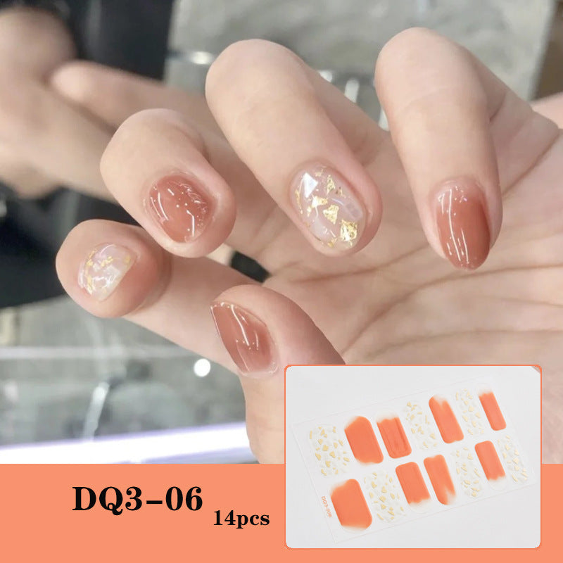 3D Laser Bronzing Nagelaufkleber