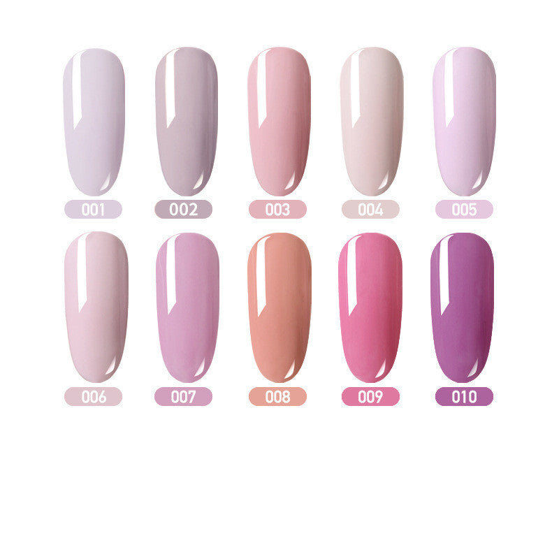 Eine Farbe und eine Flasche Farbflasche Nagellackkleber