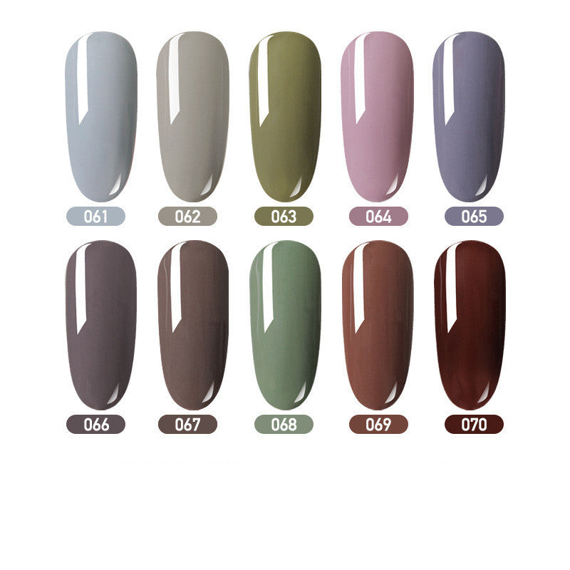 Eine Farbe und eine Flasche Farbflasche Nagellackkleber