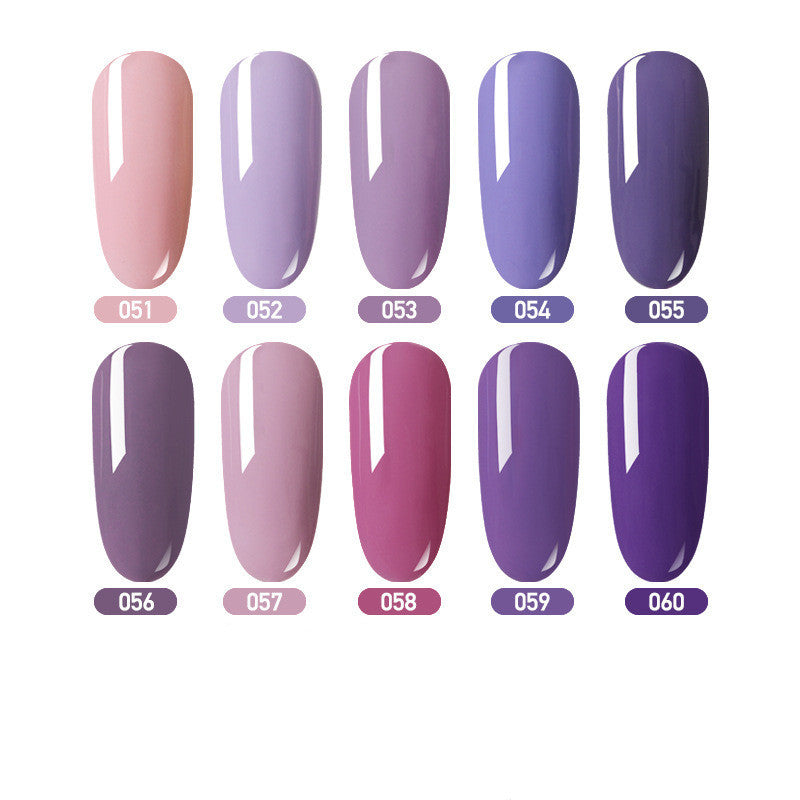 Eine Farbe und eine Flasche Farbflasche Nagellackkleber