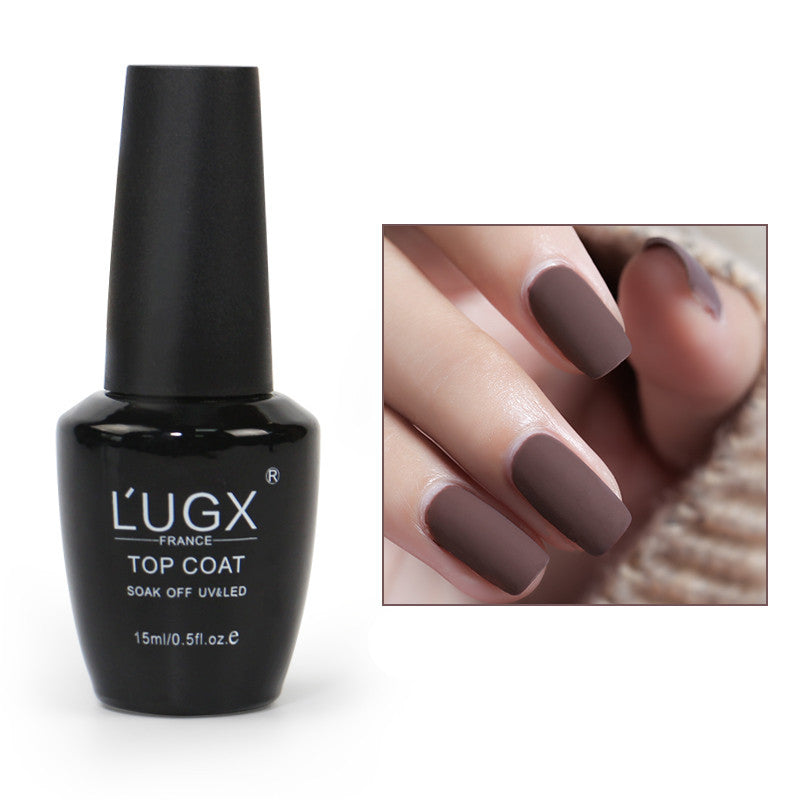 Mattierte Versiegelungsschicht Nagellackkleber Neue Farbe Beliebter Nagelladen Spezieller Phototherapie-Nagellack Kleine Flasche 15 ml