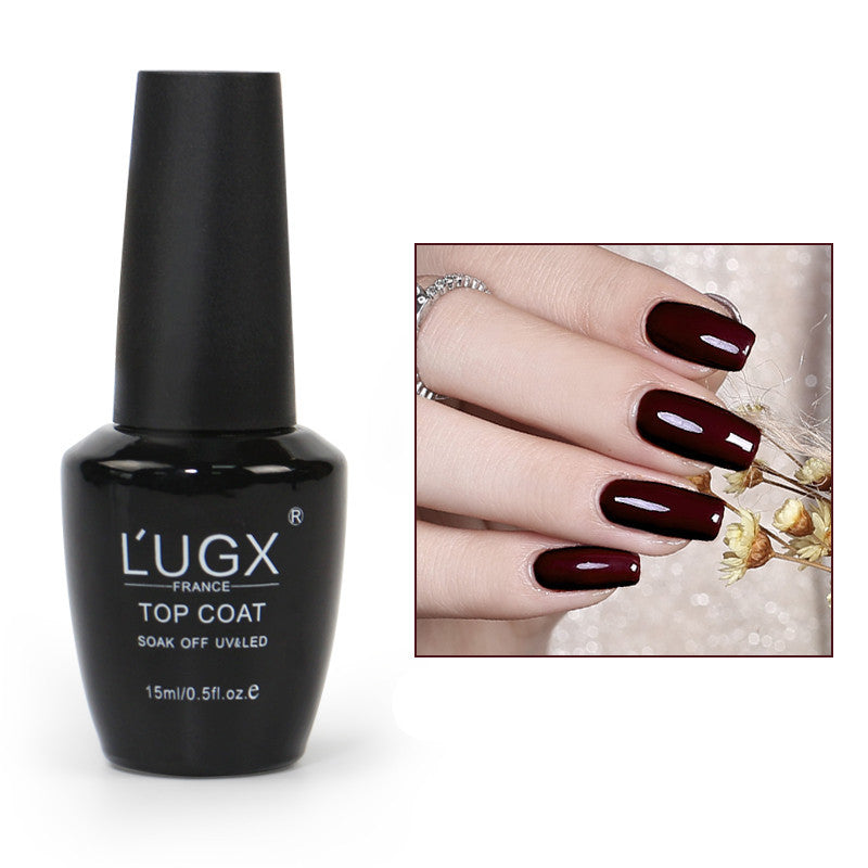 Mattierte Versiegelungsschicht Nagellackkleber Neue Farbe Beliebter Nagelladen Spezieller Phototherapie-Nagellack Kleine Flasche 15 ml