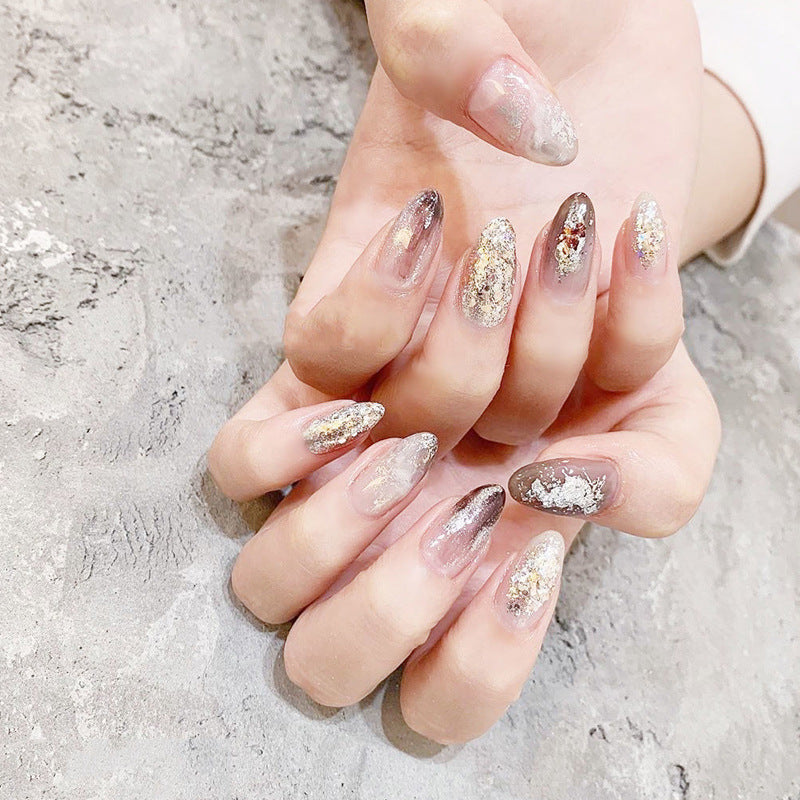 Ultradünne Gold- und Silberaufkleber Net Red Japanese New Nail Decorations