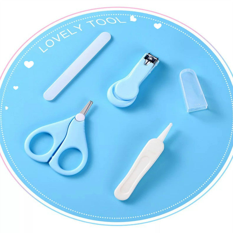 Baby-Nagelfeilen-Kombi-Set, Baby-Nagelknipser, vierteiliges Set, Baby-Sicherheits-Nagelknipser
