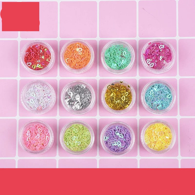 DIY 12 Farben Glitzerset