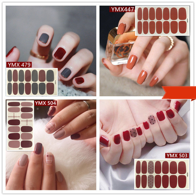 Leoparden- und Glitzer-Nagelsticker – YMX Designserie, Selbstklebende Nail Wraps