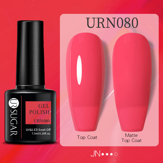 Schwarz Weiß Rot Glitter Farbe Gel Nagellack Matt