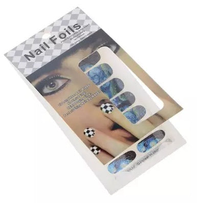 Nagelsticker „Sternennacht“ im Van-Gogh-Design – Selbstklebende Nail Wraps