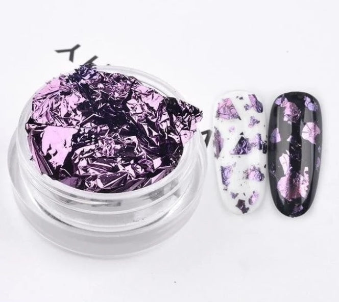 Nagel-Alufolienfragment Nagelschmuck