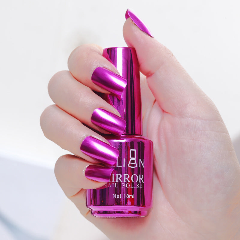 Spiegel silber nagellack metall farbe edelstahl