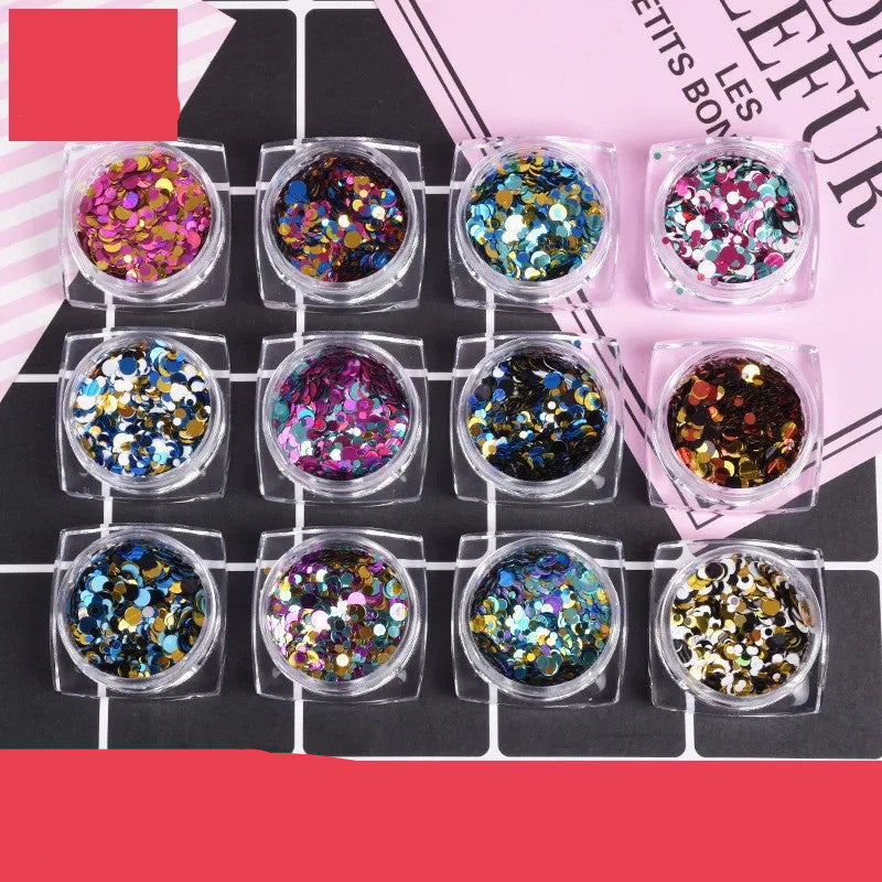 DIY 12 Farben Glitzerset
