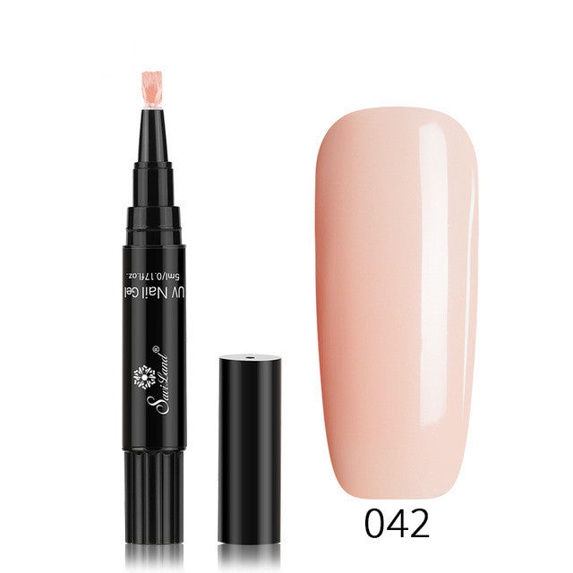 3 in 1 Gel Nagellack Stift Glitter One Step Nail Art Gel Polish Hybrid