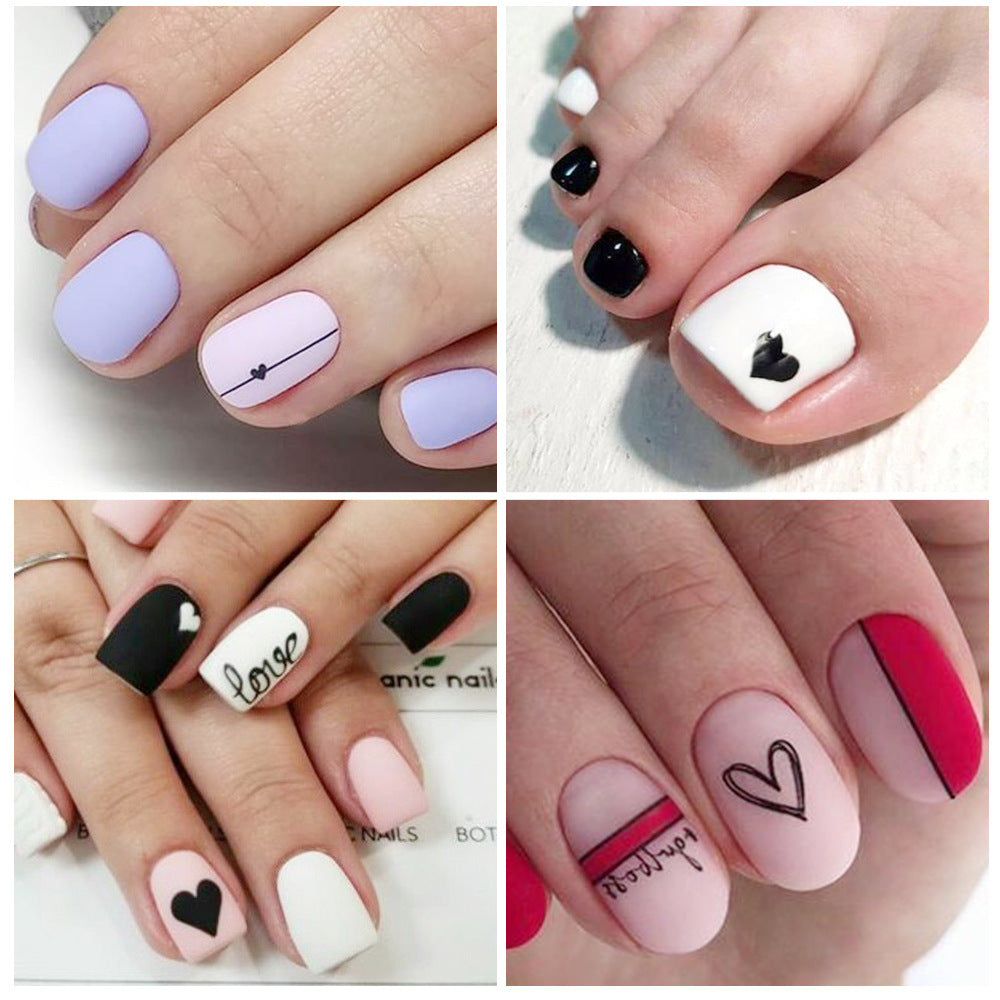 Heißer Verkauf Liebe Lippendruck Buchstaben Nagelaufkleber