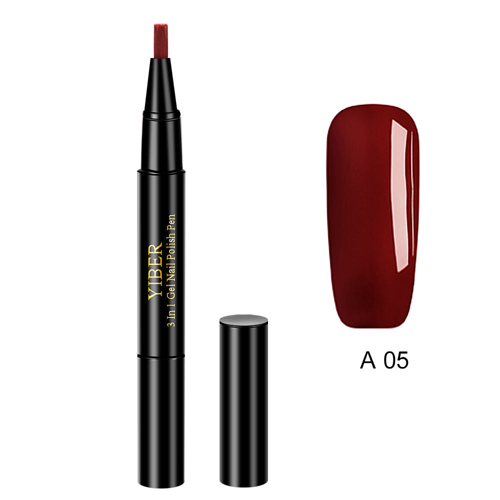 3 in 1 Gel Nagellack Stift Glitter One Step Nail Art Gel Polish Hybrid