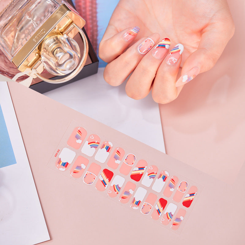 Schmetterlings-Nagelsticker – 22-teiliges Set | Selbstklebende Nail Wraps für Mädchen & Teens