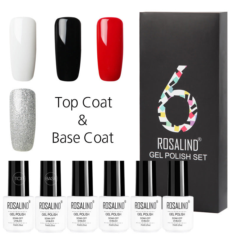 6 Farben Set Einfarbig Gel Polish Set Nagellack Geschenkbox Maniküre