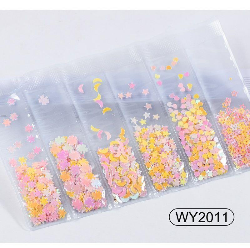 Nail Art Zubehör Glitzer Pailletten Laser Diamant Liebe Herz Nagel Patch