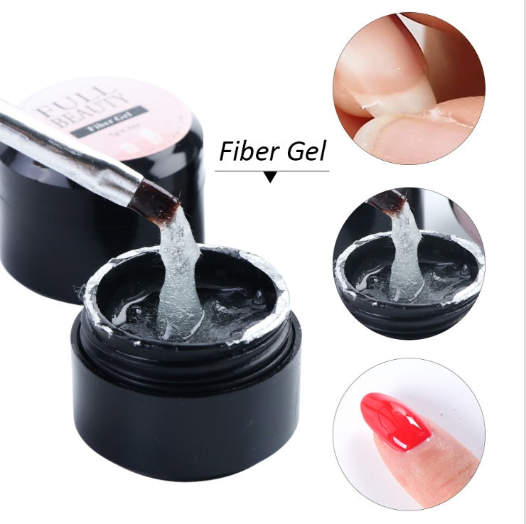 Gebrochener Reparaturkleber, Nagelfaser, Seidenverlängerungsgel, Fiberglas, Poly, UV-Builder-Gel, polnisches Maniküre-Kunst-Verlängerungswerkzeug