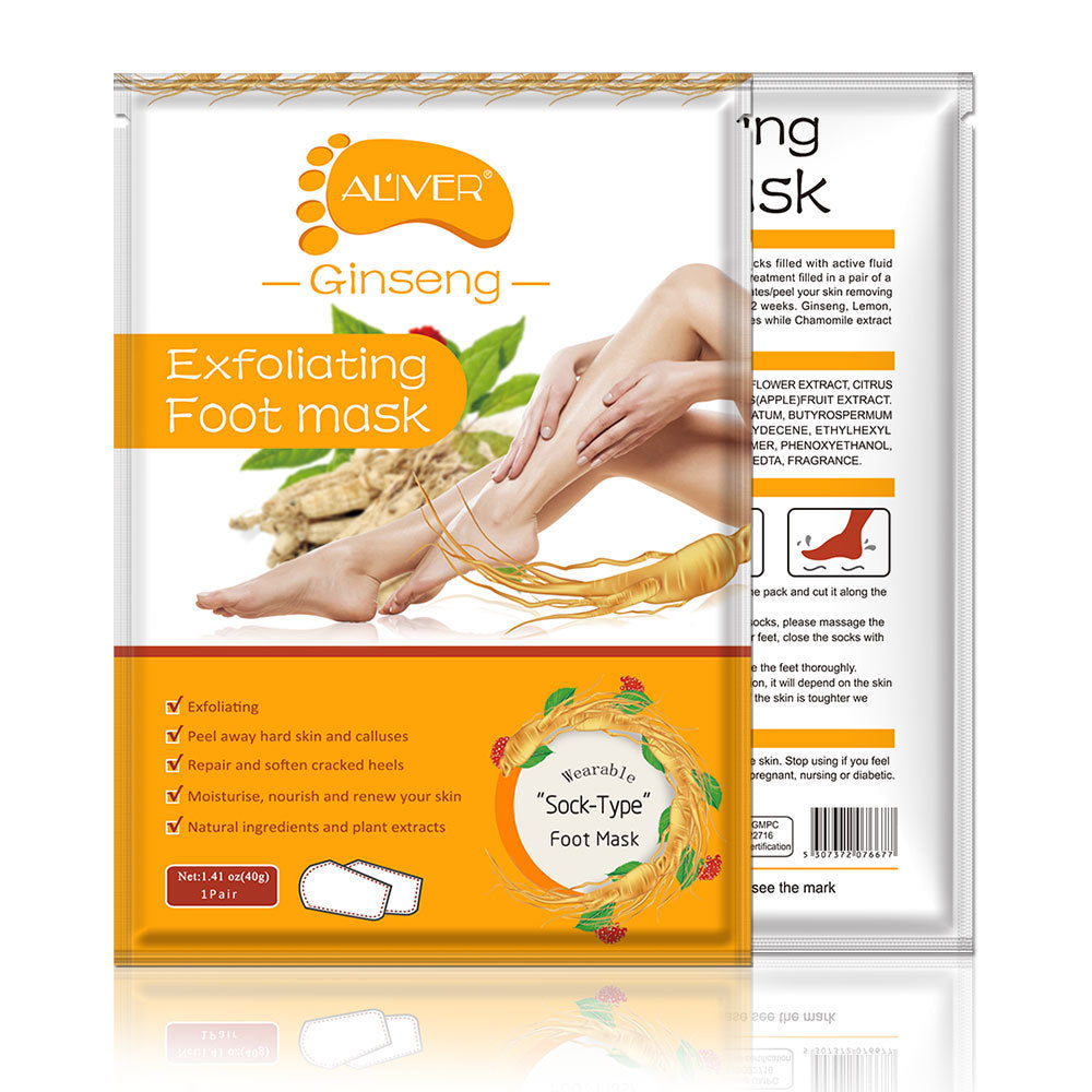 Peeling-Fußmaske Milch Kokosnuss Ginseng